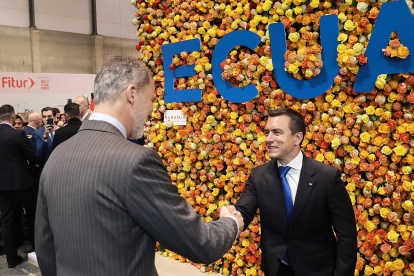 El presidente Daniel Noboa participó junto a los Reyes de España en la 44ª edición de la Feria Internacional de Turismo Fitur2024.