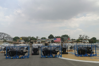 Parte de los equipos donados por Estados Unidos