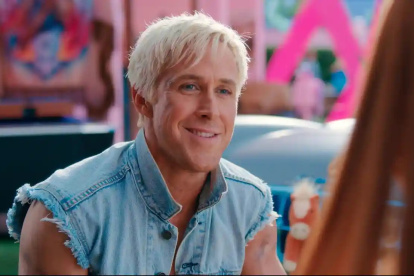 Ryan Gosling en una escena de la película Barbie, la más taquillera del año 2023.