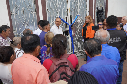 Acto. El comedor y el dispensario médico benefician a la población vulnerable.