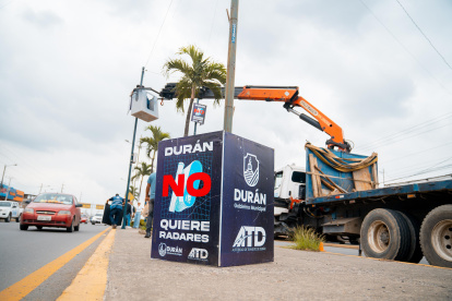 Los radares fueron reemplazados por carteles