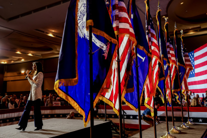 La candidata presidencial republicana, el ex gobernador de Carlolina del Sur, Nikki Haley, habla durante un evento de campaña, en North Charleston, Carolina del Sur.