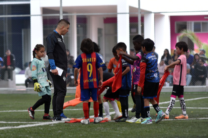 Niños de varias provincias llegaron al complejo Valle de los Sueños con la meta de ser parte de las divisiones formativas de Independiente del Valle.