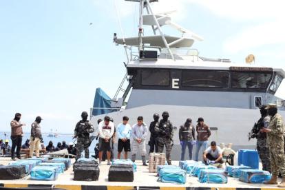 Decomiso de cocaína en Manta.