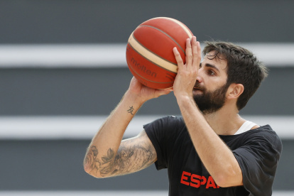El también base de la selección española Ricky Rubio cuando decidió apartarse de la actividad jugaba buscando un cupo a París 2024.