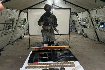 Parte del material que encontraron las autoridades.