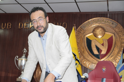 Fred Larreátegui, quien fue designado por la Ecuafútbol como representante legal temporal de El Nacional, expuso la complicada realidad del club.