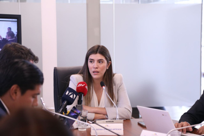 La presidenta de la Comisión de Desarrollo Económico, Valentina Centeno, este 31 de enero de 2024.