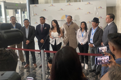 La presidenta de la mesa de Fiscalización, Pamela Aguirre, dio detalles de la investigación.