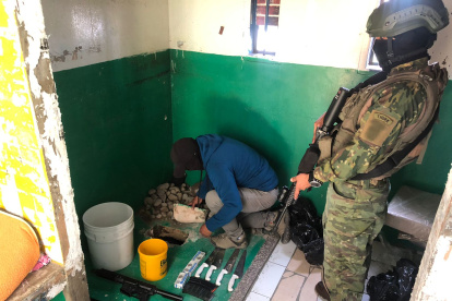 Evidencias encontradas en la caleta