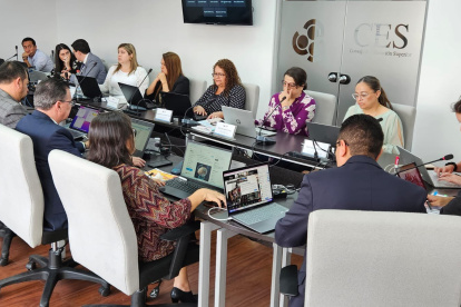 Sesión del Consejo de Educación Superior (CES) de este miércoles 31 de enero, en que se aprobó la metodología de distribución de recursos