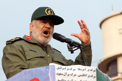 El comandante en jefe de la Guardia Revolucionaria de Irán, el general Hosein Salamí