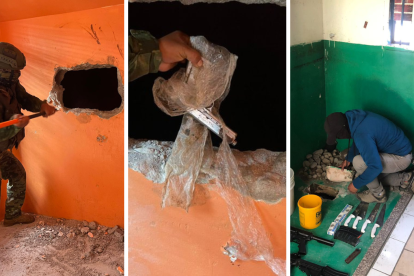 Militares y Policías siguen encontrando "sorpresas" en las paredes de las cárceles de Ecuador.