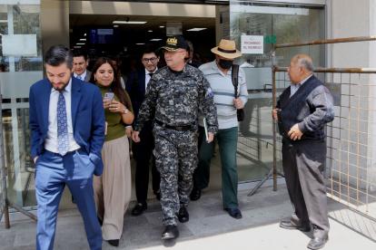 Diligencia. La audiencia se realizó ayer en la Unidad Judicial de Quito.