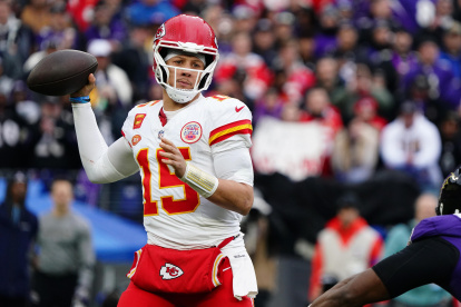 Patrick Mahomes, "quarterback" de los Kansas City Chiefs, es una de las grandes estrellas del LVIII Super Bowl.