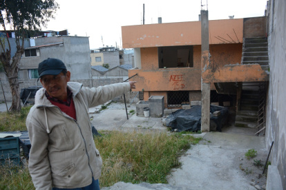 Casa inhabitable. La vivienda de Segundo Chalco se encontraba  junto a la cancha de ecuavóley, una de las zonas más afectadas tras la avalancha de lodo.