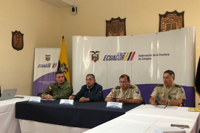 Durante la reunión de la mesa de seguridad desarrollada en la gobernación.