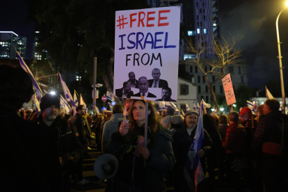 Protesta en Tel Aviv para pedir la liberación de los rehenes y contra el Gobierno de Benjamin Netanyahu.