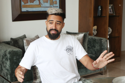 Cristhian Noboa, no esconde nada, le gusta hablar de frente.