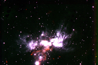 Imagen de la región de formación estelar masiva AFGL 5180.