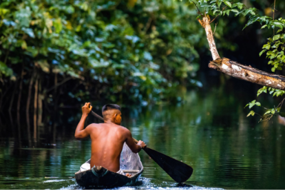 Extensa área de inestabilidad atmosférica asociada a lluvias y tormentas eléctricas se presenta en la zona central de la Amazonía.