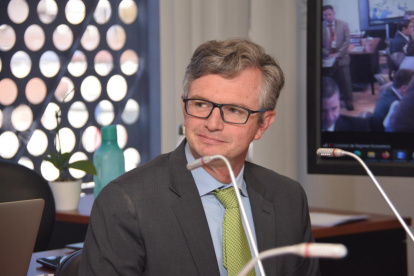 El ministro de Economía y Finanzas, Juan Carlos Vega, habló con inversionistas este 5 de febrero de 2024.