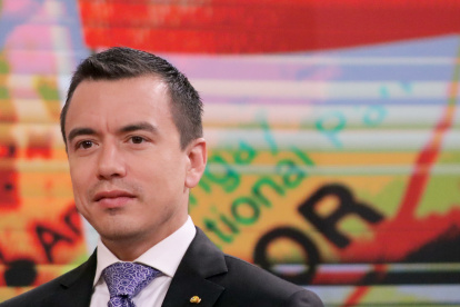 Daniel Noboa en una foto de archivo, enero 2024.