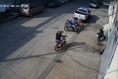 Acto. El hecho quedó registrado en un video del lugar, en Mapasingue.