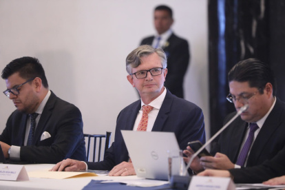 El ministro de Economía y Finanzas, Juan Carlos Vega, habló con inversionistas este 5 de febrero de 2024.