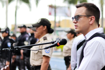 El presidente Daniel Noboa recordó la fecha de la declaratoria del conflicto arado interno y enumeró los resultados.