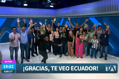La despedida del equipo de Te veo Ecuador.