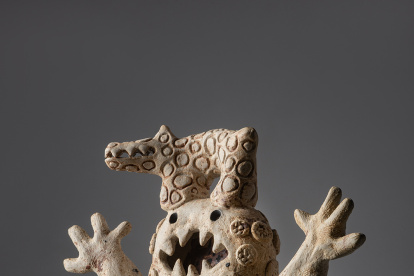 Una de las obras de la muestra de Enrique Vásconez