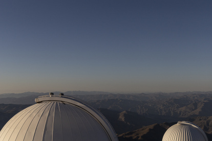 Coquimbo. parte superior de observatorios ubicados en el cerro Tololo.