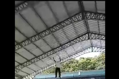 Escena. El hecho ocurrió el jueves 8 de febrero.