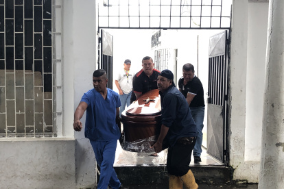 La madrugada de ayer el cuerpo llegó a la morgue de Babahoyo.