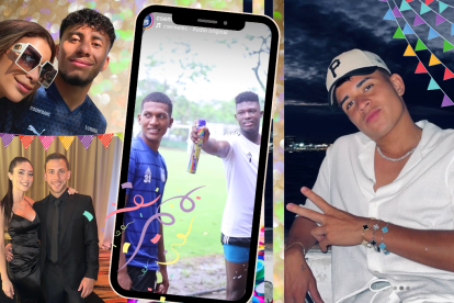 Entre los futbolistas hubo de todo: agua, romance y relax.