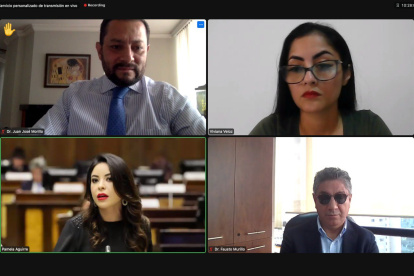 El cierre de las pruebas testimoniales y documentales se hizo de forma telemática.