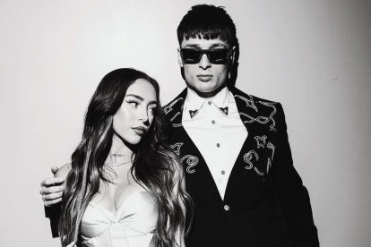 Nicki Nicole y Peso Pluma en los Grammys 2024