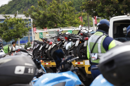 La mayoría de los vehículos retenidos fueron motocicletas