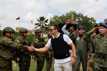 Tras permanecer unos días en EE. UU., el presidente Daniel Noboa visitó El Oro.