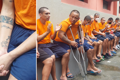 Presos que se encuentran en el pabellón 3 de la Penitenciaría del Litoral.