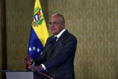 El presidente de la Asamblea Nacional de Venezuela, Jorge Rodríguez.
