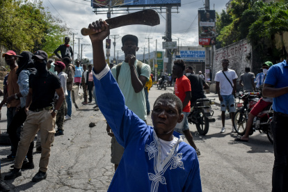 Puerto Príncipe. Haitianos participan de una gran protesta este mes.