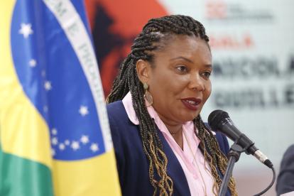 La ministra de Cultura de Brasil, durante la inauguración de la 32 Feria internacional del Libro de la Habana