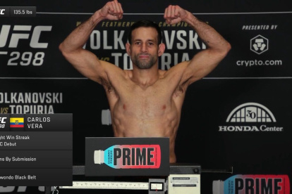 Carlos Vera Santos está listo para su debut en la UFC