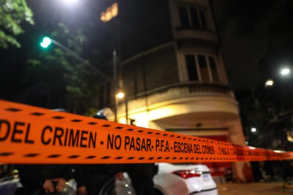 Fotografía de una cinta policial