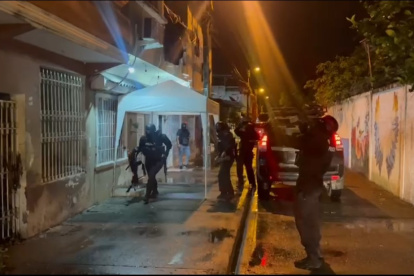 Despliegue. Alrededor de 400 policías fueron desplegados al operativo.