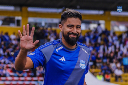 No paraba de sonreír Christian Noboa, en su primera Explosión Azul.