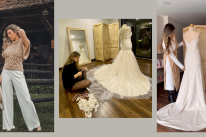 En 2016, empezó con accesorios, siguió con ropa y, en 2022, viajó a España para aprender alta costura.