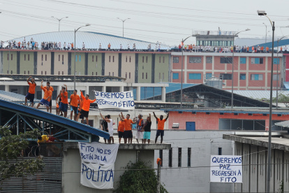Uno de los disturbios que se han registrado en el complejo carcelario de Guayaquil.